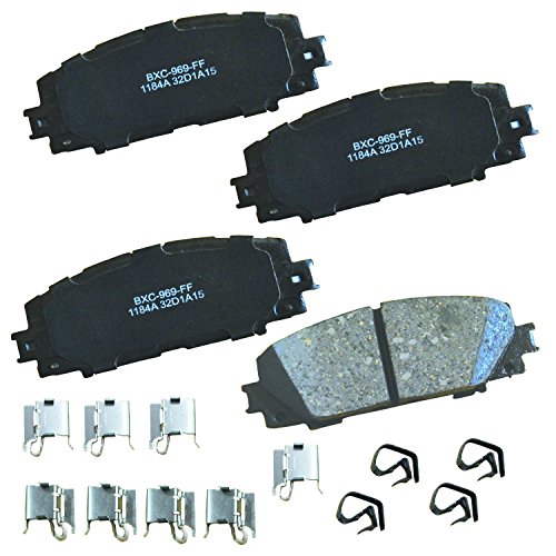Image of Bendix Premium SBC1184A Ceramic Front Brake Pads for Select Models Lexus CT200h, Toyota Corolla, Prius, Prius AWD-e, C, Plug-In, Prime