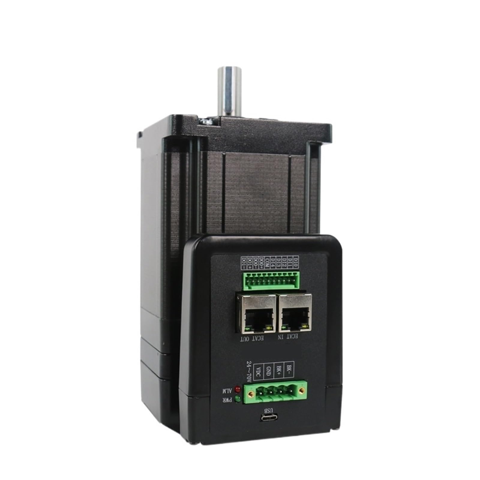EKFBQBGW 4.5/8.5/10/12N.m StepperMotor 48V6A 1000PPR 2Phase Nema34 ClosedLoop Integrated Stepper electronic starter Driver(Nema34 8.5Nm 14mm,CANopen Model)