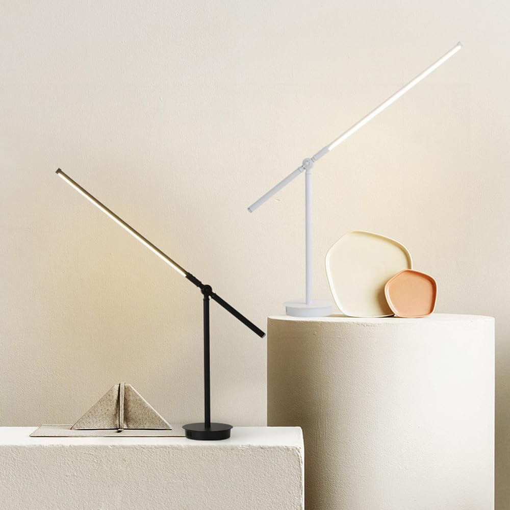 Jadssox LED-Schreibtischlampe, verstellbare Nachttischleuchte, Lesetisch-Beleuchtung, 10 W, 3 Farbmodi, Nachttischleuchten, augenschonende Arbeitslampen zum Lesen, Arbeiten, Basteln, Schulbedarf