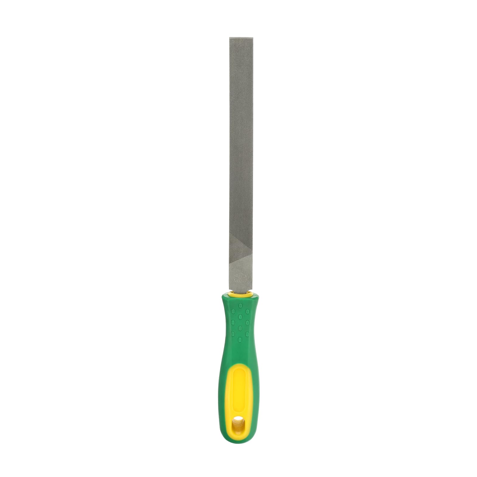 sourcing map Flat Thin Cut File 10" Double Cut Teeth High Carbon Steel Hand Rasp File with Plastic Handle for Metal Wood Deburring Removing