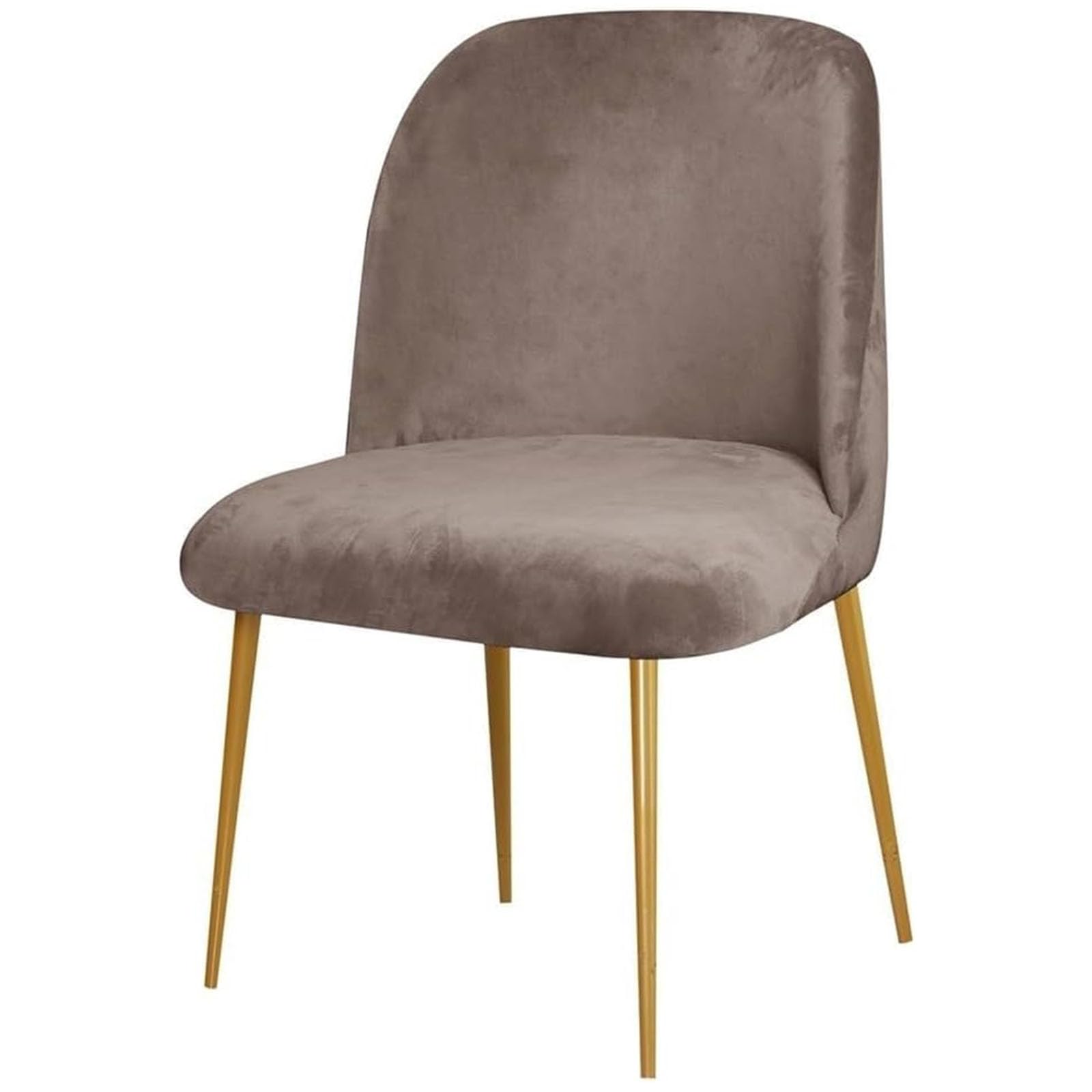 Leomix Velvet Mid Century Plush Dining Chairs Cover 1/2/4/6 Pcs, Stretch Curved Seat Chair Slipcover, Half Round Home Hotel Chair Cover,G,6pack