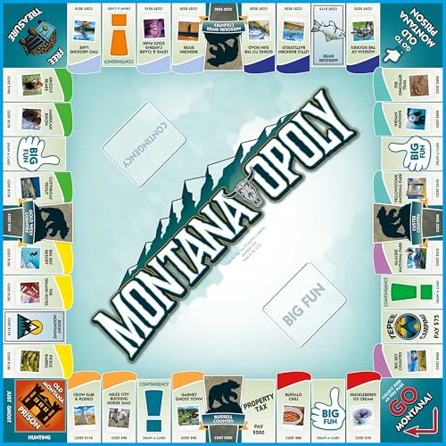Montana-Opoly juego de mesa estrategia 2-6 jugadores miniatura 4