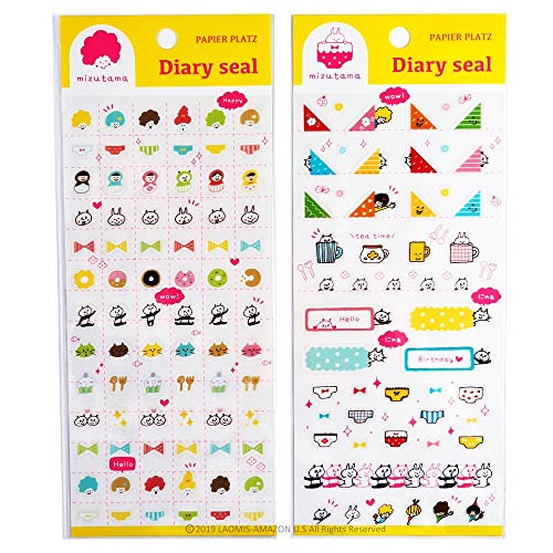 Papier Platz Clear Mini Schedule Planner Stickers Sheets/Pack of 2 [ 35-642/35-644 ]