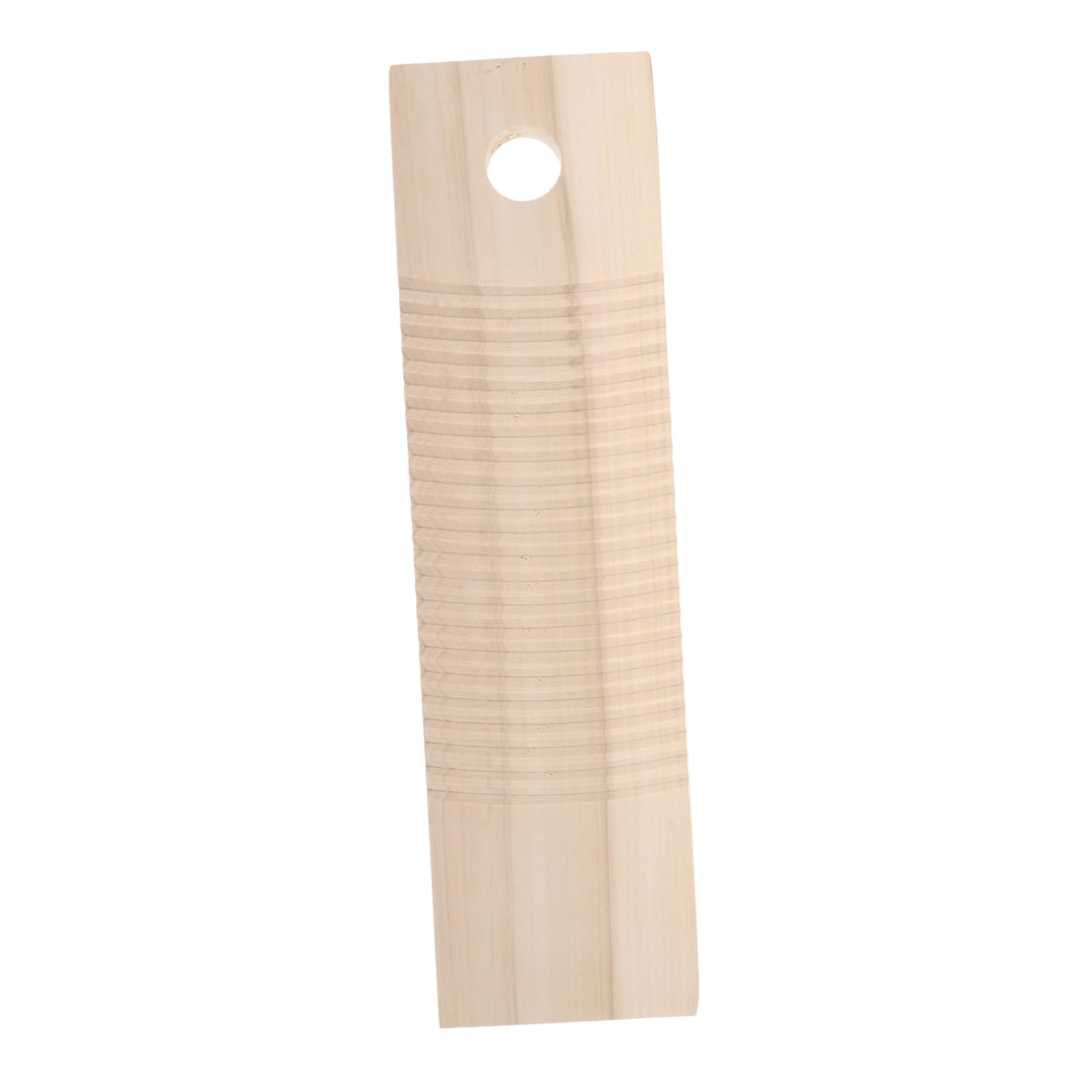 Holz Waschbrett 44, 5x12, 5cm Einseitig für Haushalt Wäsche | Ribbeloberfläche, Kompakt und Leicht, Platzsparend Verstaubar, für Reisen und Haushaltwäsche