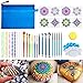 Mandala Werkzeug Dotting Tools,35 Stück Dot Painting Werkzeug für Acryl Kits Pinsel Farbwanne zum Malen von Steinen Färben Zeichnen und Zeichnen von Kunstgegenständen.