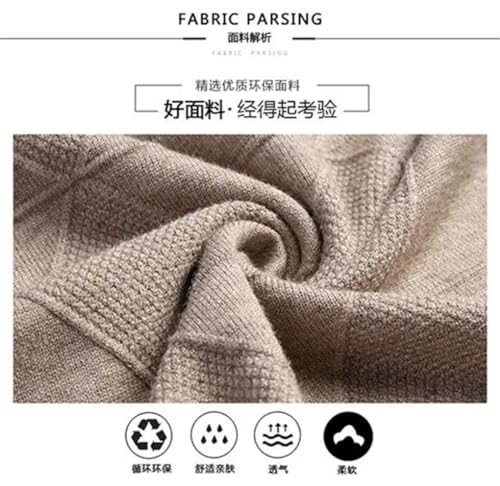 Men V-Neck Pullover Sweaters Plaid Casual Slim Long Sleeve Bottoming Knitted Tops 7