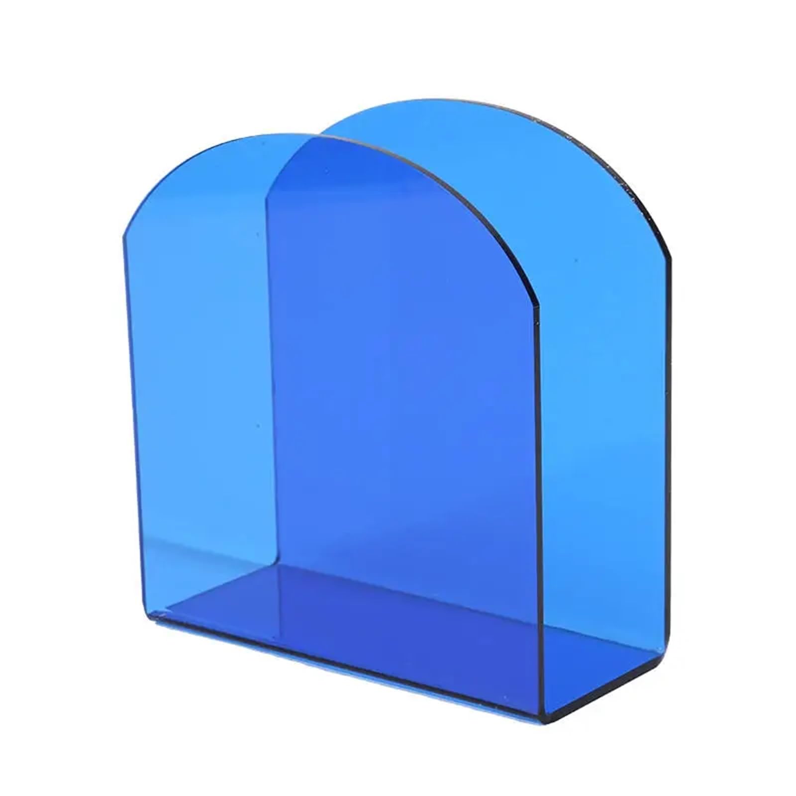 Napkin Holder Napkin Organizer Transparent Holder Modern Tissue Box Square Paper Dispenser Case Vertical(Blue)