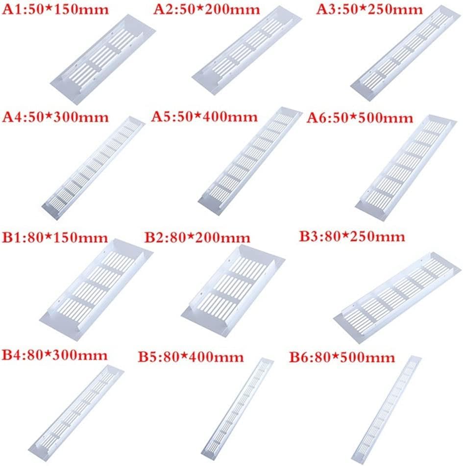 Grille de ventilation réglable aluminium 80x250mm finition haut de gamme - 2
