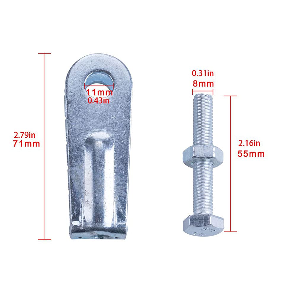 Baceyong Tendeur de tendeur de chaîne, compatible avec Yamaha Raptor 350 Warrior 350 Blaster 200 Breeze Banshee 350 Grizzly 125 Tri-Z YTZ 250