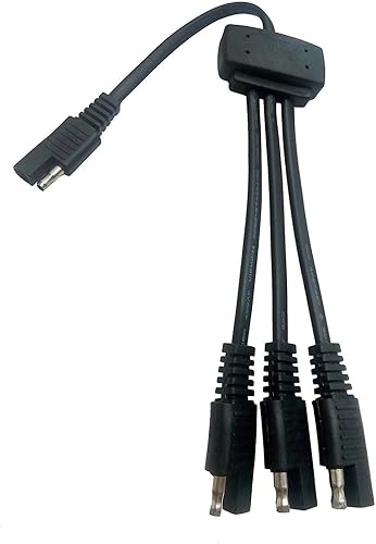 Miniatura 7 de Sunway Solar Conectores de panel, cable de extensión que conecta 3 paneles solares a batería de 12 V con dos adaptadores de polaridad inversa SAE