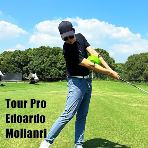 HoldOneLight Golfschwung-Trainingshilfe – Golf-Trainingsball – Einzigartiger Ausrichtungsstabkopf – Hilft beim Trainieren der richtigen Schwungtechnik
