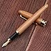 Fountain Pen Writing Set Case Handcrafted Bamboo Vintage Collection with Ink Refill Converter Gold Medium Nib Business Antique Gift Pen