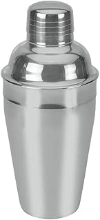 Metaltex Shaker koktajlowy 0,5 l ze stali nierdzewnej, srebrny, 9 x 9 x 20,3 cm