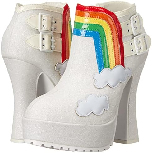 Ellie Shoes Women's 557-CHERUB Fashion Boot, White, 11 | Image 6