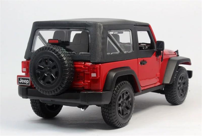 Modelo prearmado Jeep Wrangler 2014 Rojo 1:18 miniatura 6