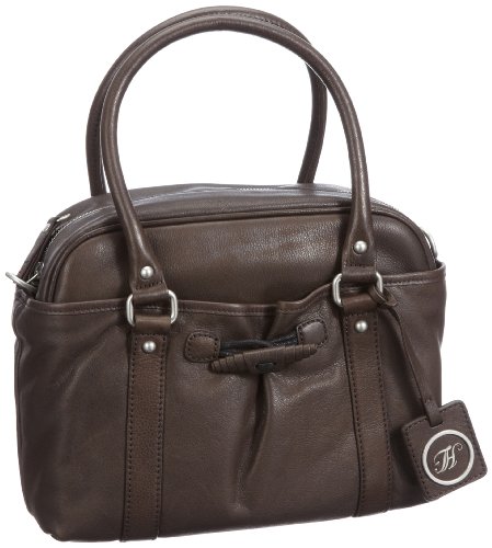 Tommy Hilfiger dam HAYDEN läder MED. DUFFLE handväska, 36 x 25 x 14 cm, Brun brun 204-36x25x14 cm (B x H x T)