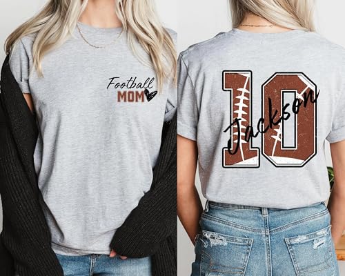 Personalized Football Mom Shirt, Custom Football Mama T-Shirt, Sports Mom Sweatshirt, Mothers Gifts3