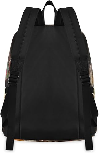 Miniatura 5 de RPLIFE Lindo perro y flor con flores y perros conjunto de mochila para niños, mochila impermeable, mochilas con lonchera, mochilas para niñas