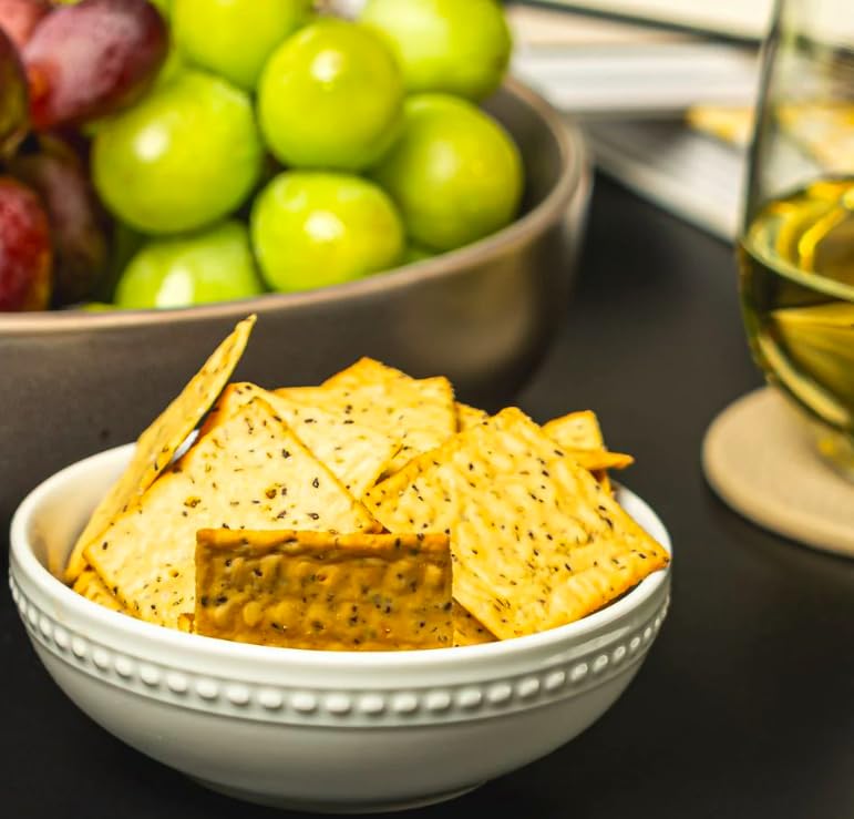 Miniatura 7 de ZENB Cracker Crisps - Galletas sin gluten hechas de guisantes amarillos, sin OMG, 0.18 onzas de proteína y 0.11 onzas de fibra en cada porción de