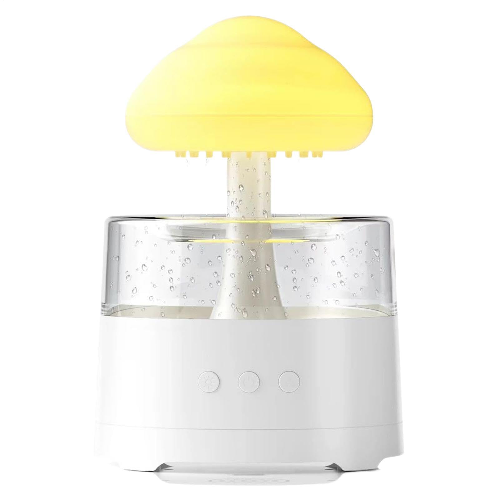 Umidificatore a forma di , umidificatore compatto ispirato ai funghi con illuminazione a LED morbida e emissione continua di per migliorare la qualità 'aria e l'atmosfera rilassante