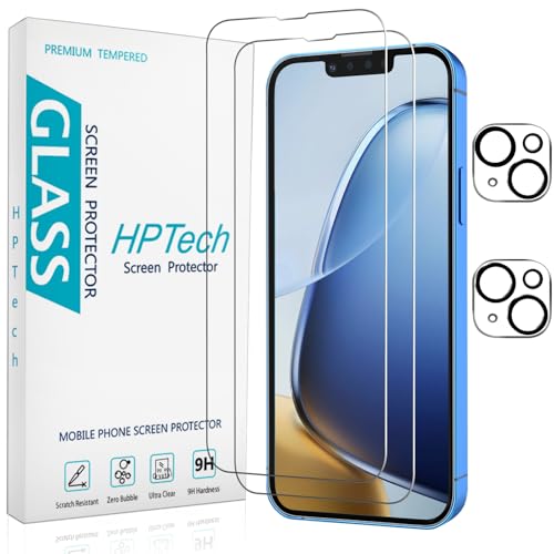 Image of 2+2 Pack Screen Protector for iPhone 13 6.1 Inch Tempered Glass
