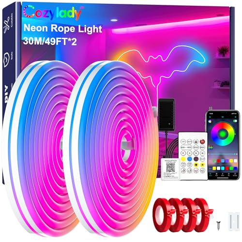 Image of Cozylady RGB Neon Light LED Rope Light (100Ft /30M)