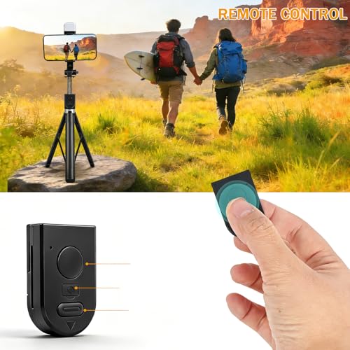 Image of Pro Selfie Stick Tripod 170cm with Wireless Bluetooth Remote Intensity Fill Light Multi-Angle, Portable Tripod Stand for Hands-Free Videos, Selfies & Steady Shots