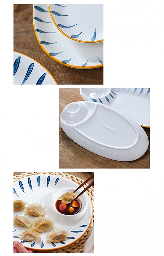 Amazon | 餃子皿 プレート 刺身皿 和食器 仕切りお皿 シュウマイ