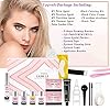 Lash Lift and Black Kit, Professional Eyelash Perm Kit and Black Eyelash & Eyebrow Set 3 in 1, Quick Lifting & Voluminous Coloring with Complete Tools Christmas Gifts for Women Salon Grade Home DIY