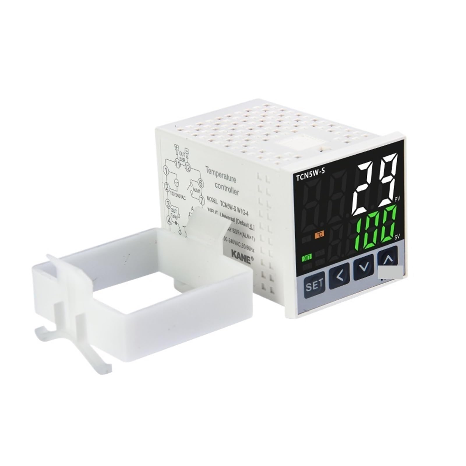 1 Uds TCN5 PID termostato digital controlador de temperatura 100-240VAC 24VDC relé de salida SSR 0-10V 4-20mA(48x48 Relay and 2ALM)