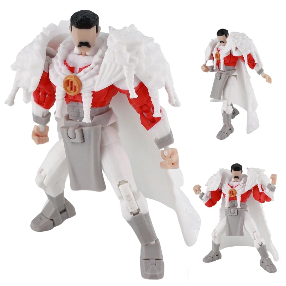 Zhongkaihua Thragg Figure, 14cm Posable 3D Printed Action Figure with Interchangeable Hands, Anime Model Statue Collectible Desk Decoration Ornament