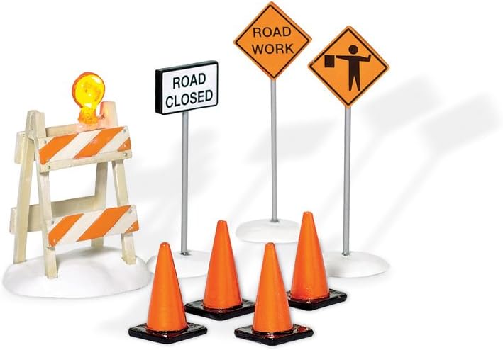 Department 56 Snow Village Construction Zone (Set of 8)