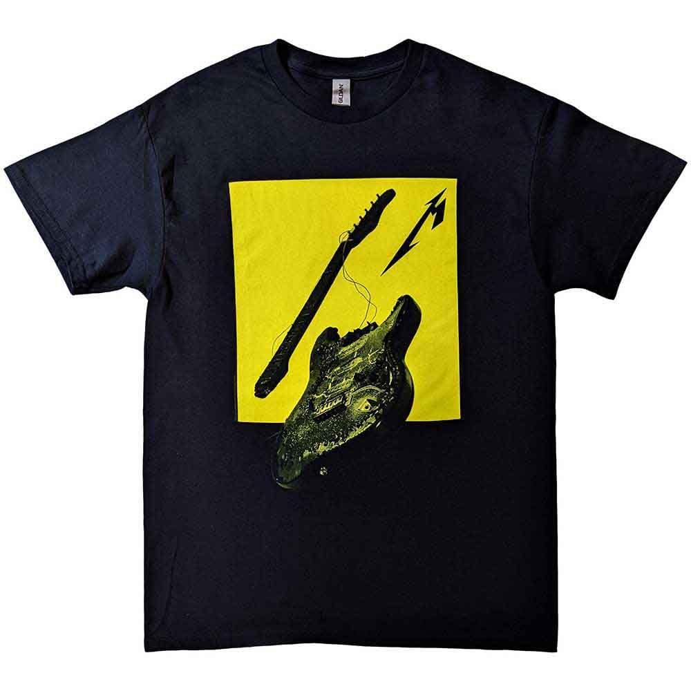Metallica T Shirt M72 Seasons Broken Burnt Guitar Official Unisex Black XL
