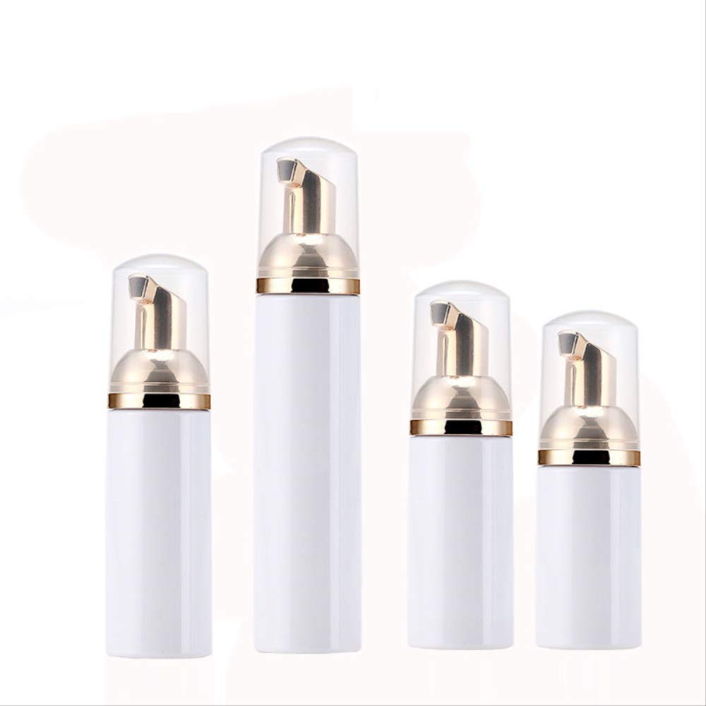 24 x 30 ml 50 ml 80 ml biała pianka mydło w płynie złoty dozownik do spieniania pojemnik na pompkę do czyszczenia twarzy płyn do mycia makijażu zrób to sam makijaż 50 ml butelka piankowa