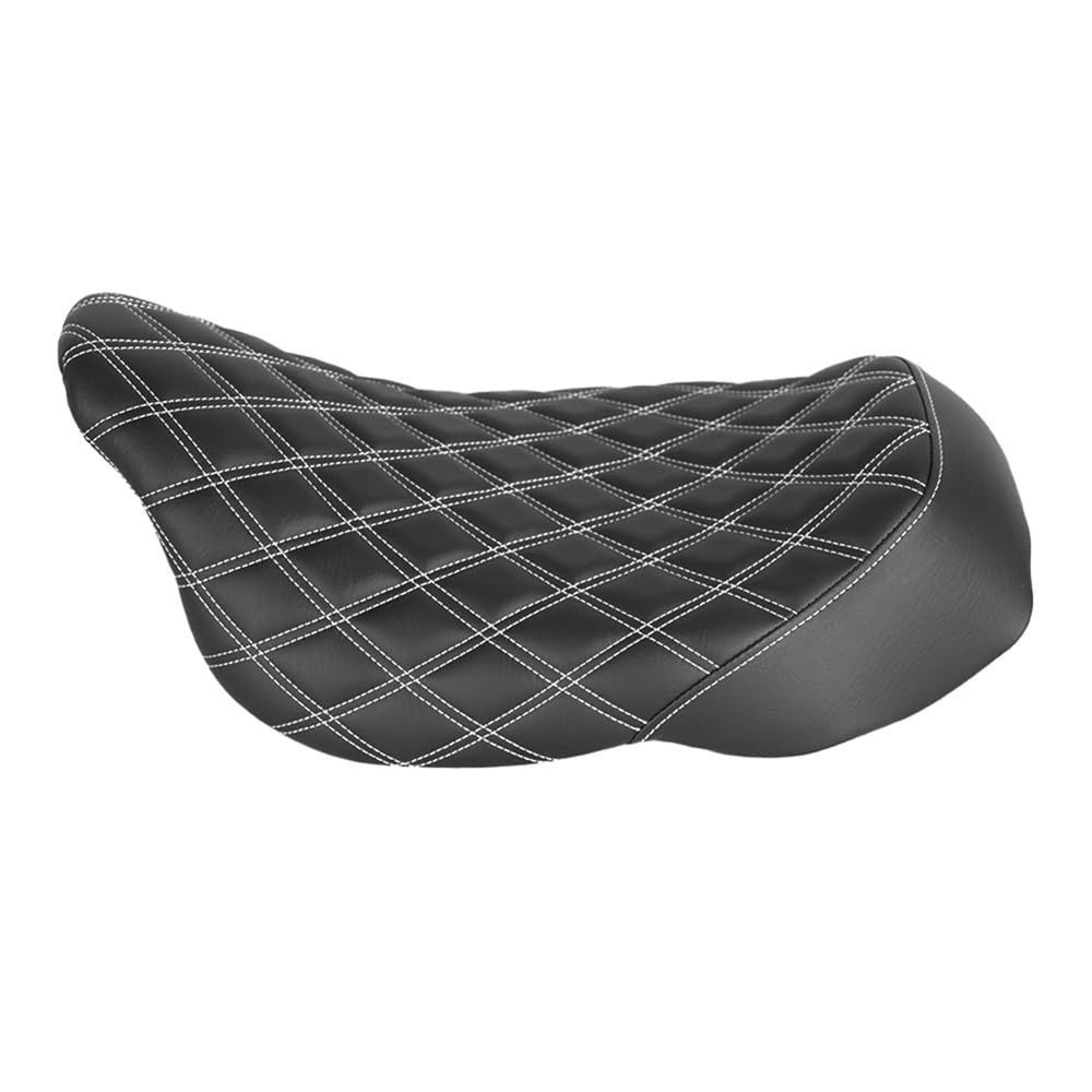 Almohadilla Asiento para asiento de una sola plaza para | Cojín para asiento de una sola plaza para motocicleta, puntada celosía para Touring 2009, 2010, 2011, 2012, 2013, 2014, 2015