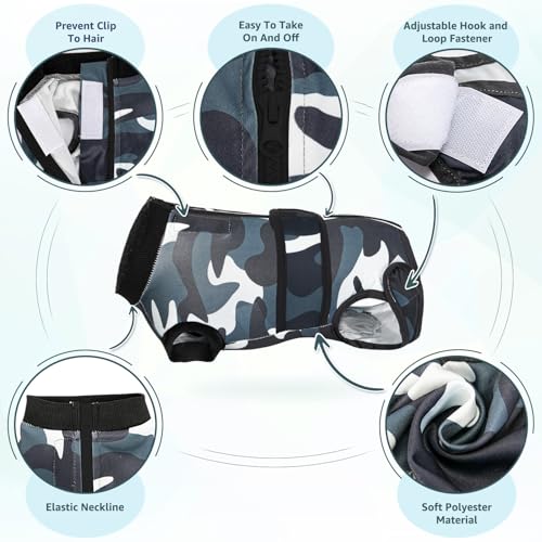 Image of Lukovee Recovery Suit for Dogs, Spay Neuter Surgery Suit Onesie Female Male