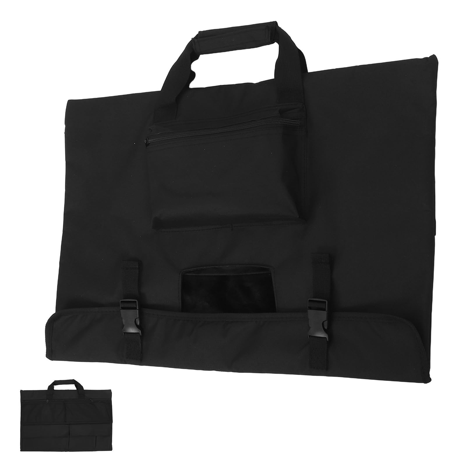 Copertura Antipolvere per Monitor da Ufficio e Casa in Nylon Nero e Antigraffio Maniglia e Tasca per Schermo Desktop da 24 Pollici