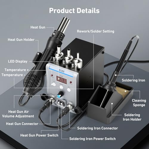 hetelucht soldeerstation - Afbeelding 3