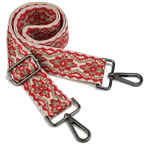Image of Purse Strap Gold Hardware Replacement Crossbody Bag Strap, Wide Adjustable Shoulder Strap