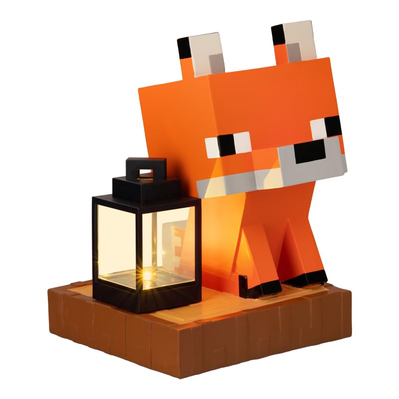 Paladone Minecraft Fox Gnome Light, Officially Licensed Minecraft Product