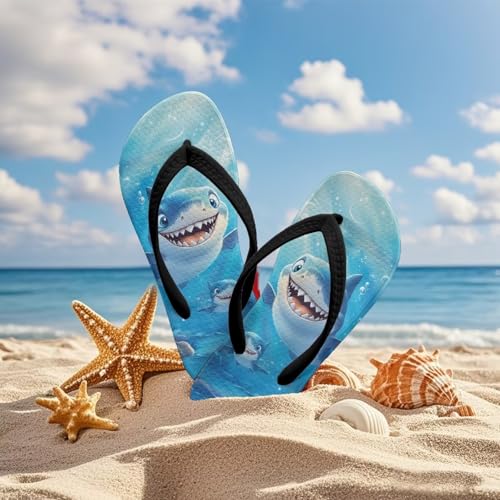 Little Kid Hawaii Vacation Cartoon Flip Flop, Arch Support, Non Slip Outsole, Water Friendly4
