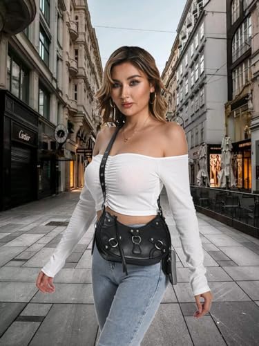 CATMICOO Shoulder Bag Y2K Purse: Cute 90s Punk Underarm Purse3