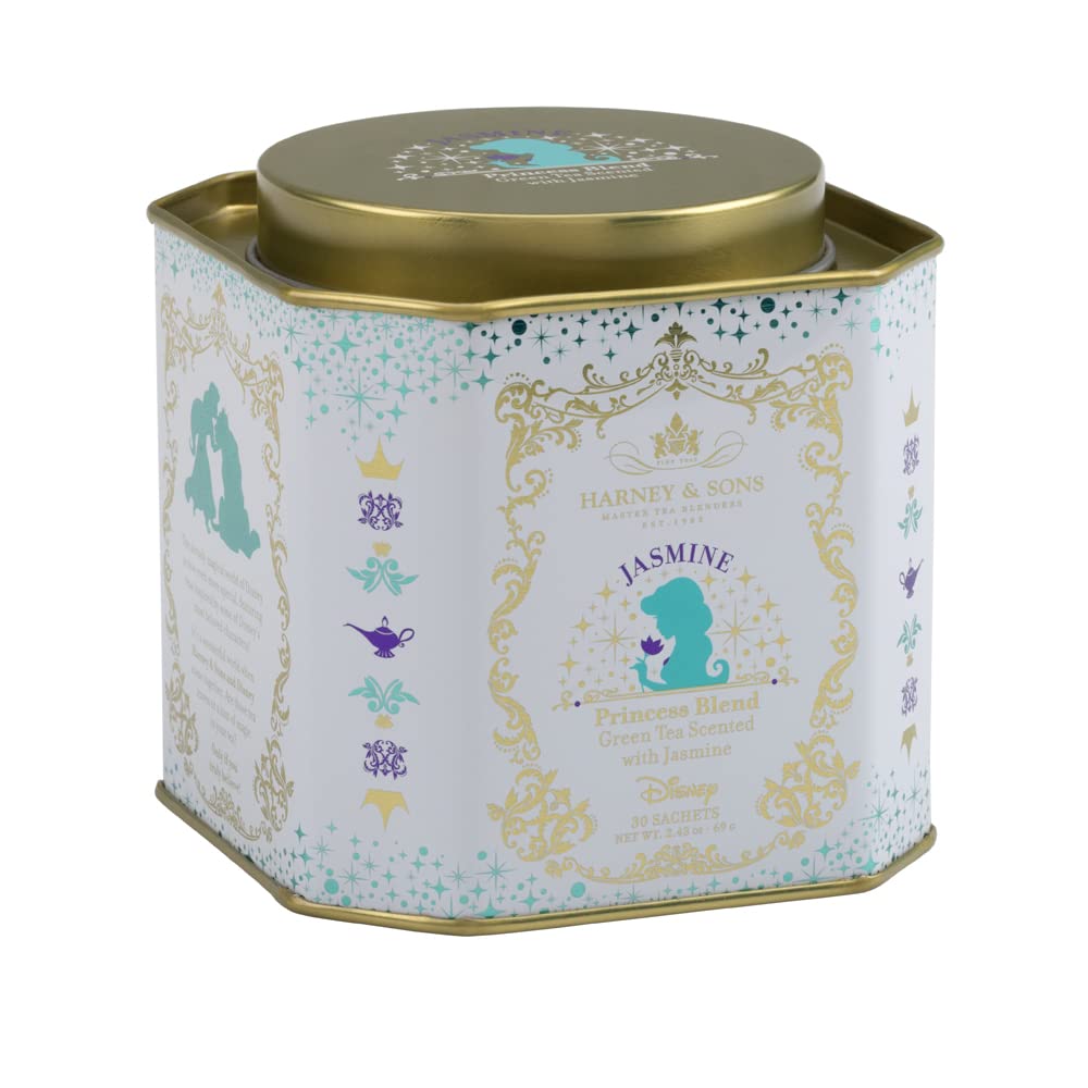 Harney & Sons Jasmine Princess Blend, Disney | 30 sachets Green tea scented with Jasmine - 