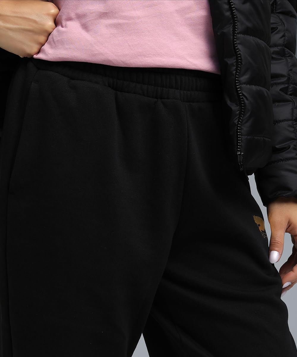 PUMA ESS Metallic Sweatpants FL - Pantalones de Punto Mujer