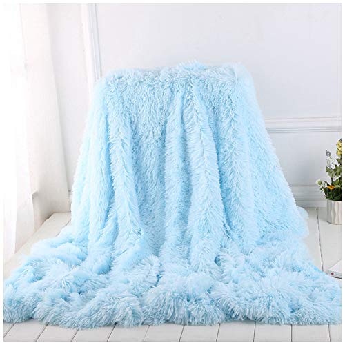 Youcai Manta Para Cama Manta De Piel Sintética Suave Y Cálida Mantas Para Cama, Sofá, Viaje, Manta Imitación Piel De Pelo Largo, Cómoda Y Duradera Azul 80x120cm Youcai Manta Para Cama Manta De Piel Sintética Suave Y Cálida Mantas Para Cama, Sofá, Viaje, Manta Imitación Piel De Pelo Largo, Cómoda Y Duradera Azul 80x120cm