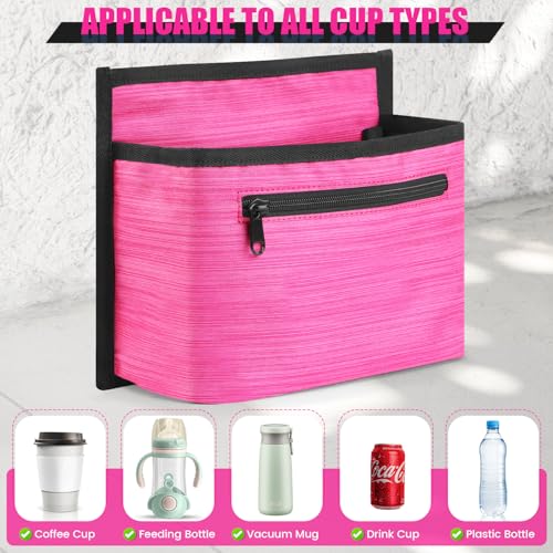 Image of Luggage Travel Cup Holder for Suitcase, Drink Carrier for Coffee Tumblers