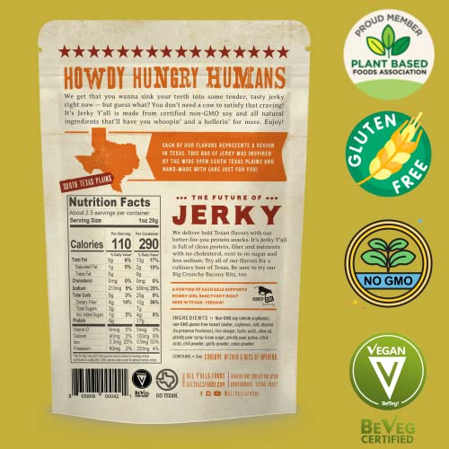 It's Jerky Y'all Vegan Jerky - Beyond Tender And Tasty Vegan Snacks (2.69 Oz (3 Pack)) #TOP5