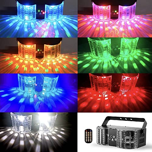 Dj Lights For Parties, Bsyun Rgb Led Butterfly Disco Dj Lights With Sound Activated Strobe Effect Compatiable With Dmx 512 Controller & Remote For Indoor Parties #TOP1