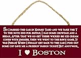 My Word 7 x 10-Inch Rope Sign, Boston Regional