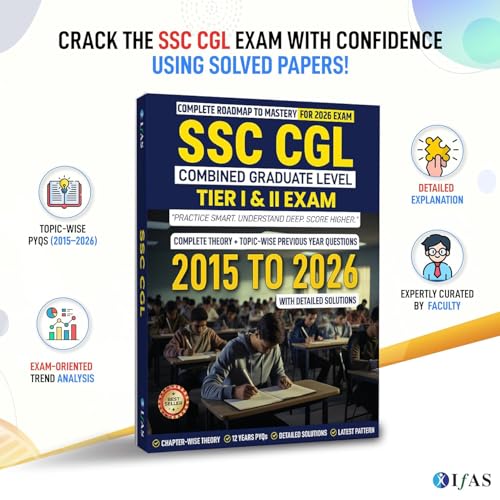 Image of SSC CGL Books 2026 | 12 Year (2015-2026) SSC CGL Previous Solved Papers with Complete Theory for Tier 1 & 2 | SSC CGL PYQ Books with Detailed Solution ... with Detailed Solutions & Complete Theory)